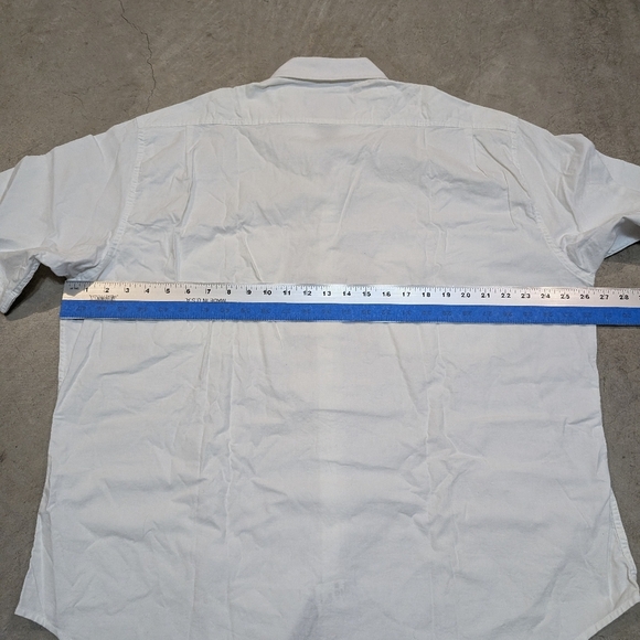 NWT Woolrich Men's XL White Short Sleeve Button Down Shirt - Picture 6 of 6